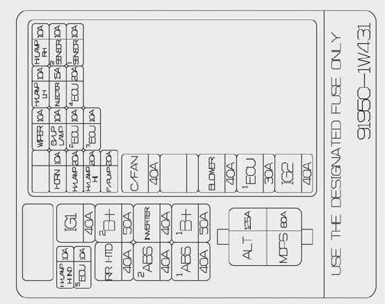 Instrument panel fuse panel