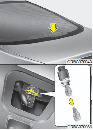 High mounted stop light replacement
