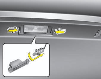 License plate light bulb replacement